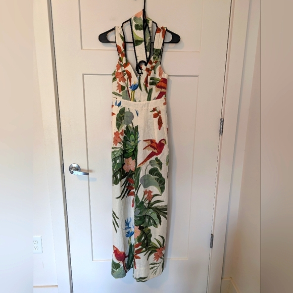 NWT Farm Rio Midnight Macaw Jumpsuit - Picture 4 of 15